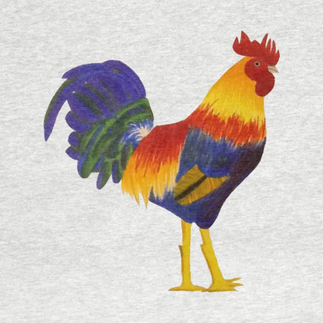 Colorful Rooster by SolarCrush